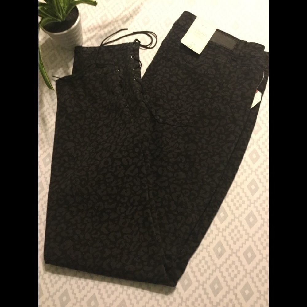 Adam Levine Skinny Jeans with Ankle Ties